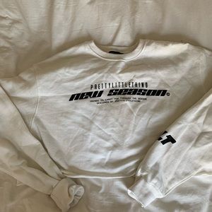 Pretty Little Thing Cropped Sweatshirt Size 4